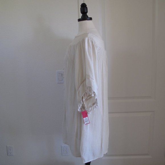 XHILARATION Off Shoulder Cream Dress NWT - Picture 10 of 14